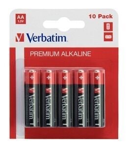 Baterii alcaline Verbatiml LR6 10 buc/blister