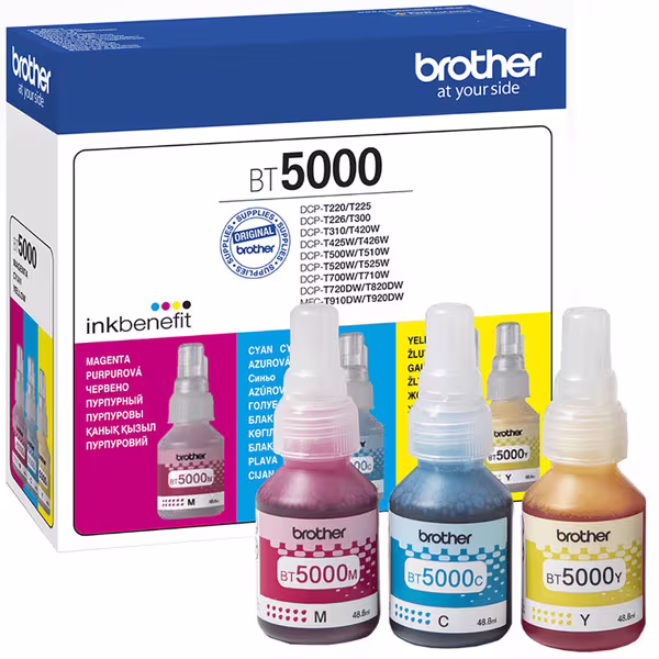 Brother BT5000CLVAL Set flacoane cerneala Brother CMY