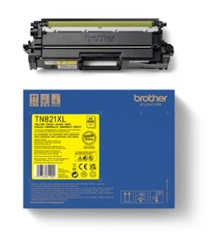 Brother TN-821XLY toner original Yellow, 9.000 pagini