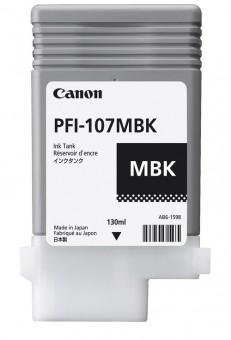 Canon PFI-107MBK cartus cerneala Matt Black, 130 ml
