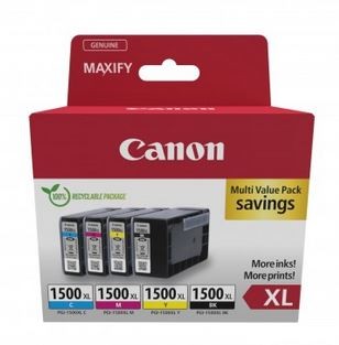 Canon PGI-1500XL Multipack, pachet cartuse BK+C+M+Y
