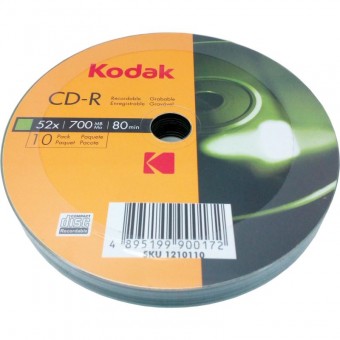  CD-R  Kodak, 700MB, 52x, 10 buc