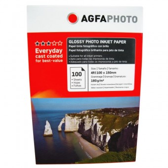  Hartie foto Agfa Glossy 4R, 180 g/mp