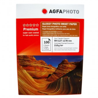  Hartie foto Agfa Glossy 5R, 210 g/mp