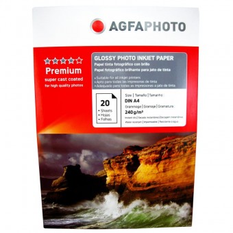  Hartie foto Agfa Glossy A4, 240 g/mp