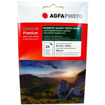  Hartie foto Agfa Magnetic Glossy 4R, 680 g/mp