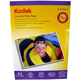  Hartie foto Kodak Premium Glossy A3, 230 g/mp
