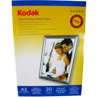  Hartie foto Kodak Ultra Premium High Glossy  A3 RC, 270 g/mp
