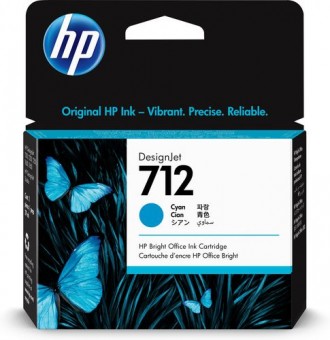 HP 3ED67A cartus cerneala ploter Cyan, 29 ml, (HP712)