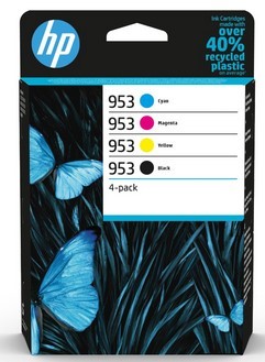 HP 6ZC69AE pachet 4 cartuse originale HP 953, CMYK