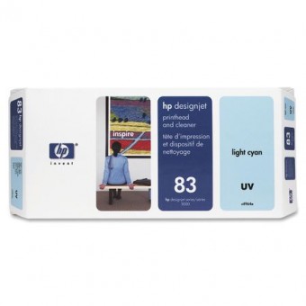 HP C4964A Light Cyan Printhead + Printhead Cleaner (83)