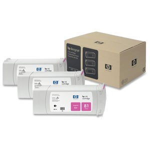 HP C5068A 3-pack cartuse cerneala dye magenta (81)