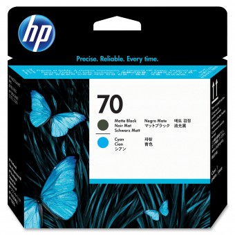 HP C9404A Matte Black and Cyan Printhead (70)