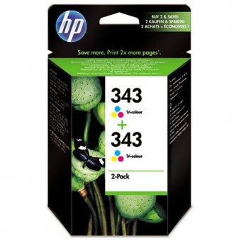 HP CB332EE pachet 2 x cartus cerneala Tri-color (343)