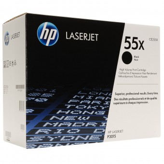 HP CE255X toner original, Black, 12.500 pagini, (HP55X)