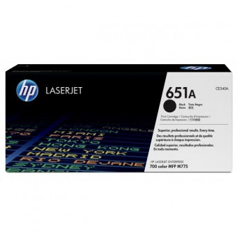 HP CE340A toner original, Black, 13.500 pagini, (HP651A)