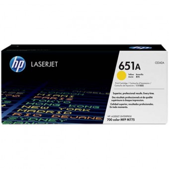 HP CE342A toner original, Yellow, 16.000 pagini, (HP651A)