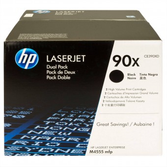 HP CE390XD, Dualpack, 2x toner original Black, 2x 24.000 pagini, (HP90X)