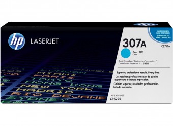 HP CE741A toner original, Cyan, 7.300 pagini, (HP307A)