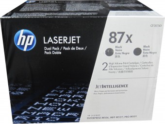HP CF287XD pachet 2 x toner original, Black, 2 x 18.000 pagini (HP87X)