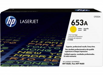 HP CF322A toner original, Yellow, 16.500 pagini (HP653A)