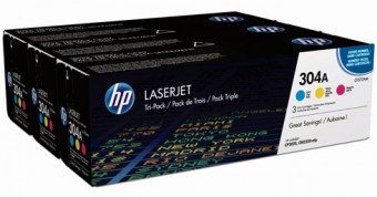 HP CF372AM Tri-Pack Cyan, Magenta, Yellow, 3 x 2800 pag (304A) 