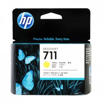  HP CZ136A, Pachet 3 x cartus cerneala Yellow, 3 x 29 ml (711)