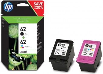HP N9J71AE pachet cartuse Black C2P04AE + Tricolor C2P06AE (62)