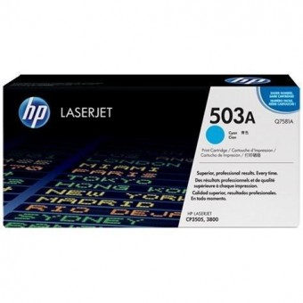 HP Q7581A toner original, Cyan, 6.000 pagini, (HP503A)