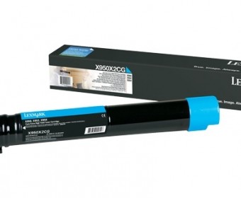 Lexmark X950X2CG Cyan Extra High Toner, 22.000 pagini