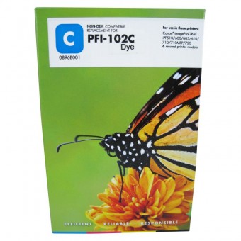  Cartus cerneala compatibil cu Canon PFI - 102 cyan, Dye