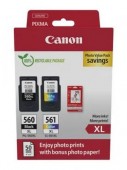 Canon PG-560XL + CL-561XL Pachet cartuse originale (Black & Colour + 10x15 Photo Paper 50 coli) (PG560XL+CL561XL)