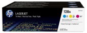 HP CF371AM, Tripack, 3x toner original Cyan+Magenta+Yellow, 3x 1.300 pagini (HP128A)