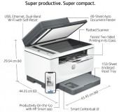 HP LaserJet MFP M234SDW Multifunctionala mono A4, Duplex, ADF, Wireless (6GX01F)