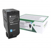 Lexmark 75B20C0 Standard Cyan Toner, 10.000 pagini