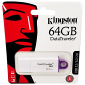Memorie USB 3.2 / 3.1 / 3.0 / 2.0 Kingston, 64GB, DataTraveler, White
